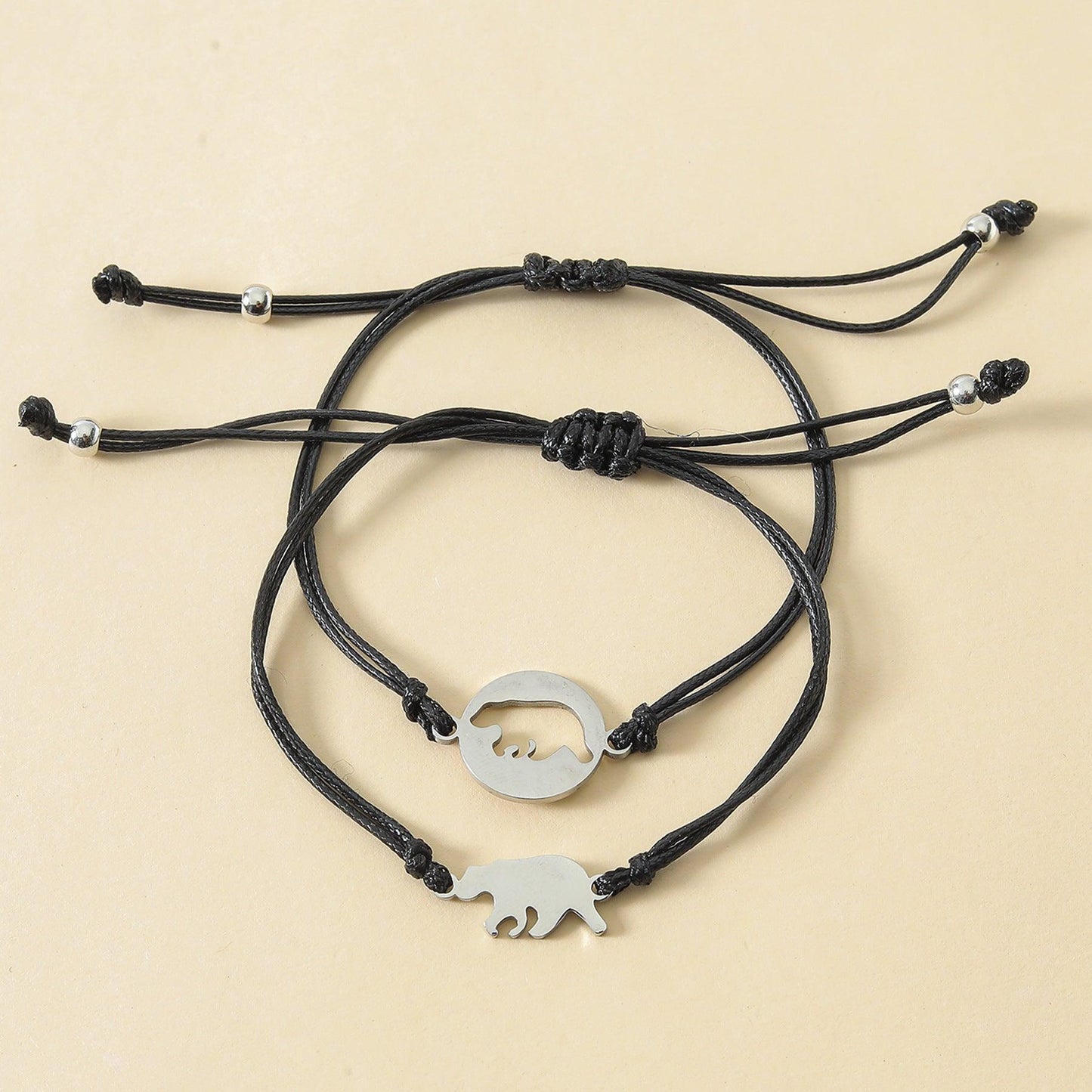 Bijoux créatifs pour parents et enfants pour la fête des mères en acier inoxydable