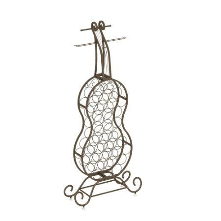 Casier à vin en forme de violoncelle, casier à vin autonome avec rangement pour bouteilles, rangement pour boissons alcoolisées et vins, rangement pour cuisine et salle à manger.