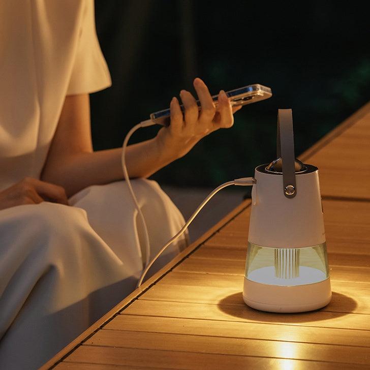 Lampe anti-moustiques à projection, veilleuse portable à double usage pour l'extérieur