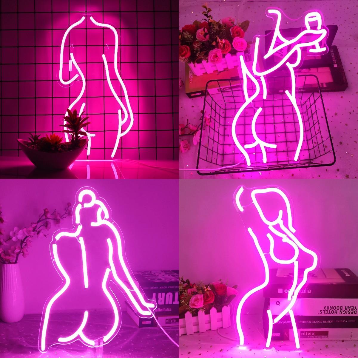 Barre lumineuse LED néon décorative en acrylique brillant