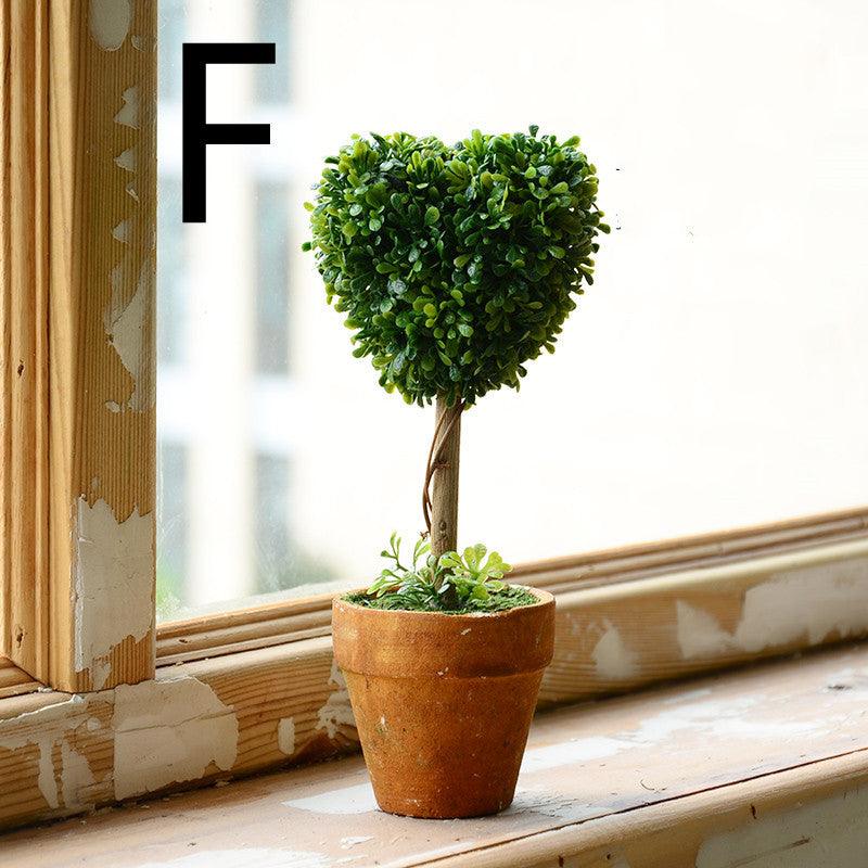 Idyllic Simulation Plant And Fake Flower Potted Indoor Living Room Furnishings