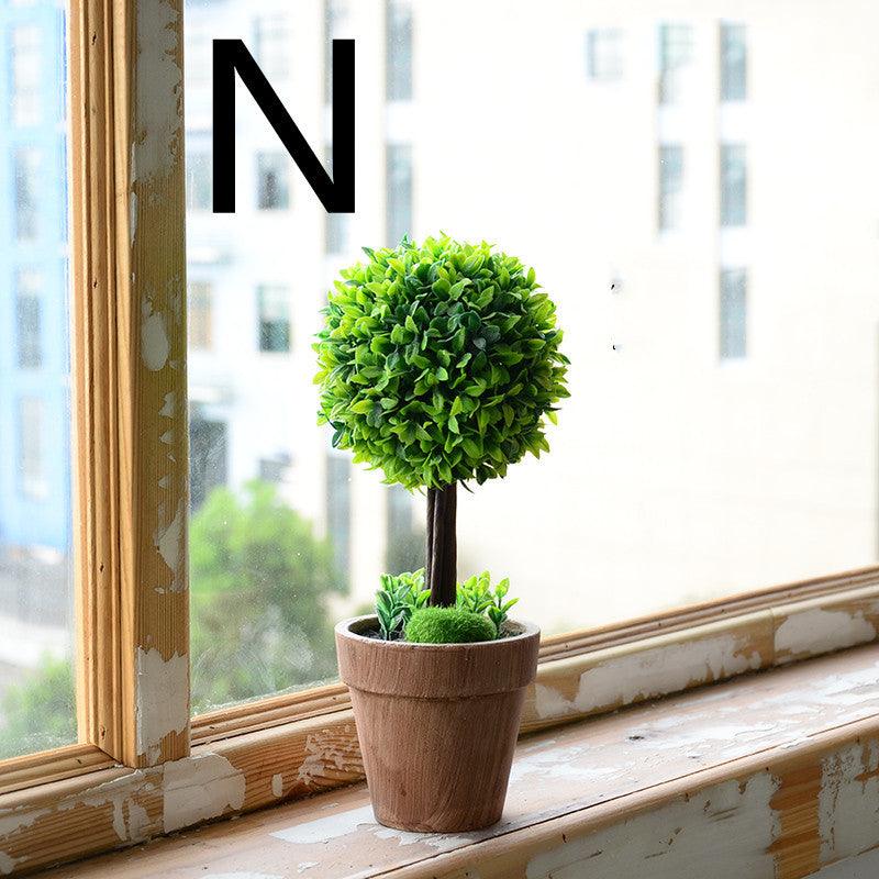 Idyllic Simulation Plant And Fake Flower Potted Indoor Living Room Furnishings