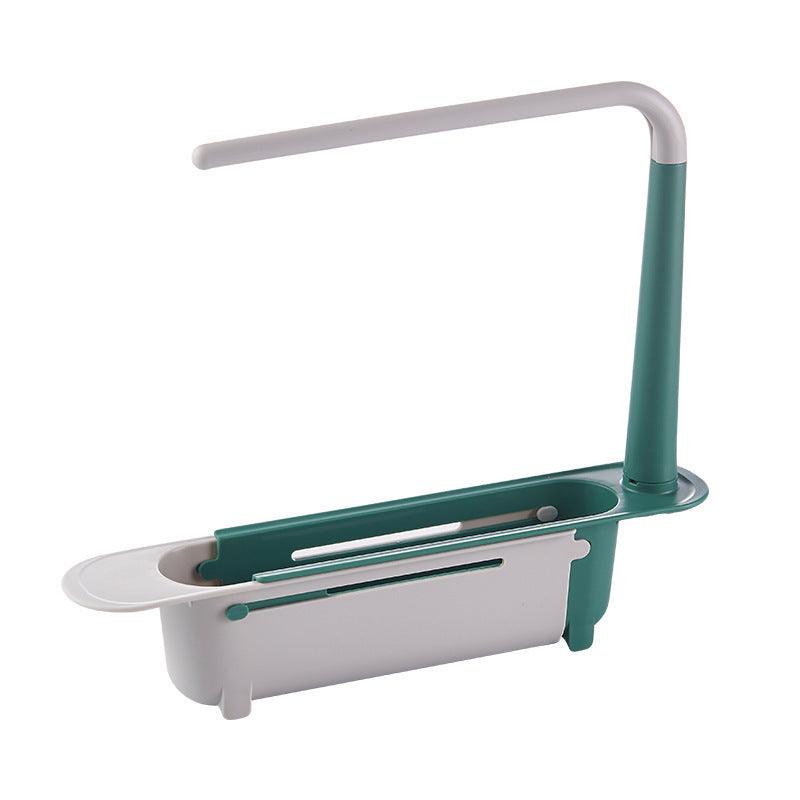 Étagère multifonctionnelle pour évier de cuisine, porte-chiffons