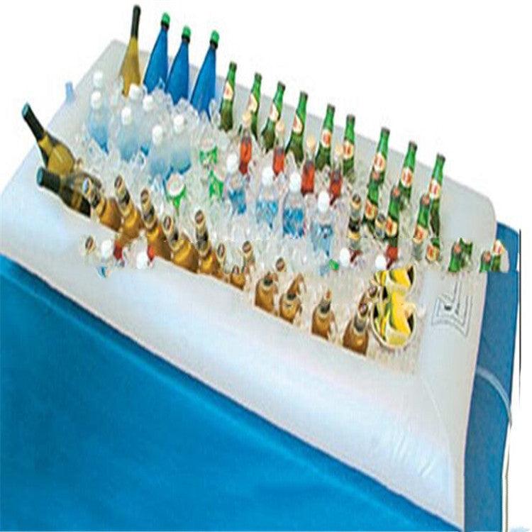 Bar à glace gonflable en PVC respectueux de l'environnement, assiette à salade pour fête sur la plage, buffet gonflable, bar d'extérieur pratique à transporter