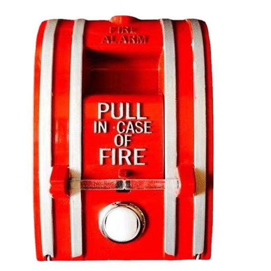 Sonnette intelligente rétro rouge en métal avec interrupteur à bouton étanche