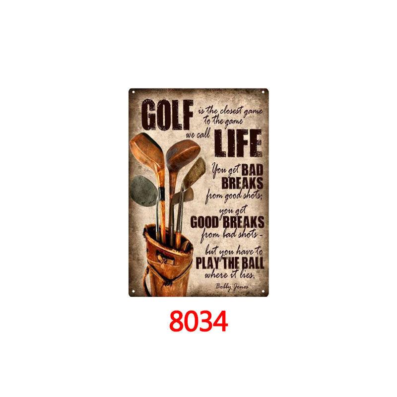 Tin Painting Bar Clothing Store Home Wall Decoration