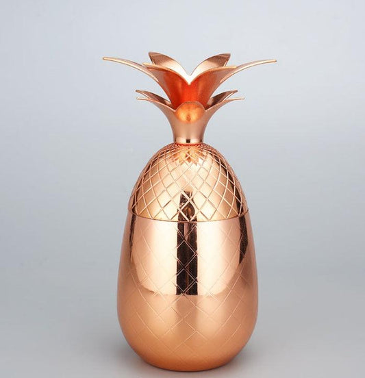 Gobelet créatif en forme d'ananas, verre à cocktail, verre à bière en acier inoxydable, outil de bar à cocktails