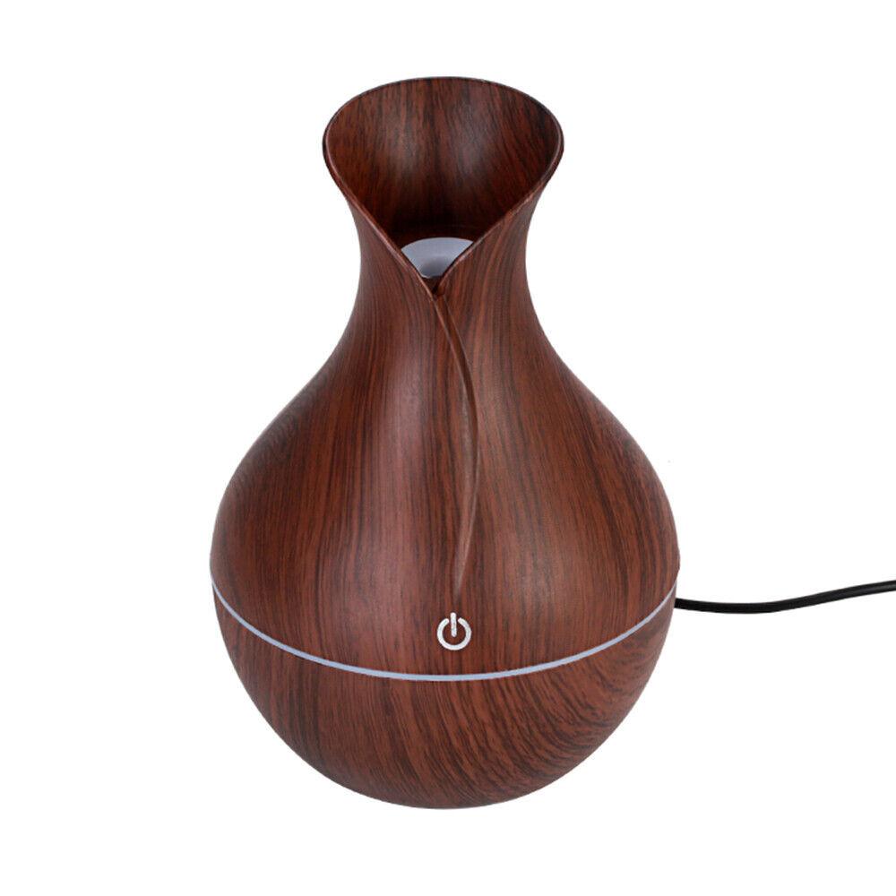 Humidificateur d'arômes ultrasonique à LED, diffuseur d'huiles essentielles, purificateur d'air, aromathérapie, petit porte-encens, bougie, parfum de yoga, brûleur d'arômes en forme de vase d'intérieur, fontaine à fumée, décoration de salon