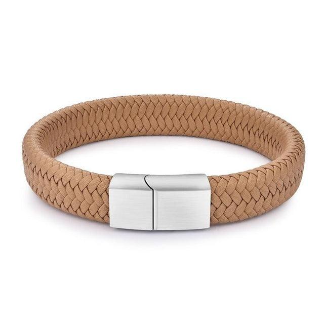 Punk for Men Jewelry Braided Stainless Steel Fashion Bangles - Grivelo