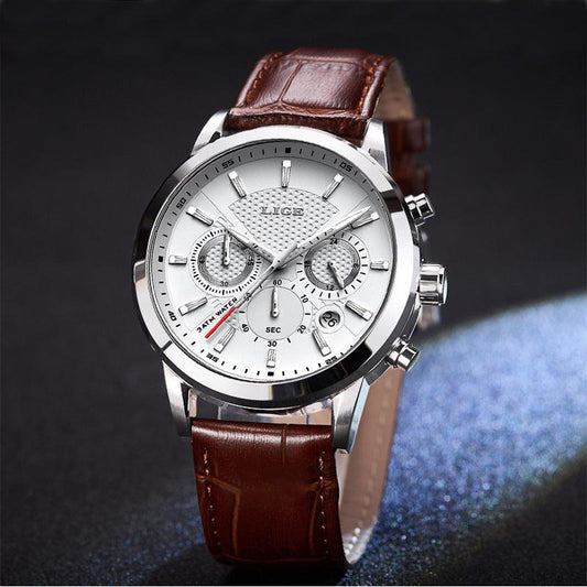 Montres pour hommes, mode Sport, horloge Lige