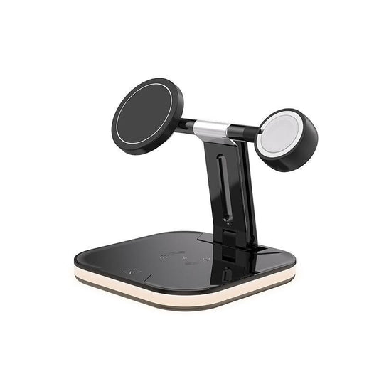Compatible avec Apple, chargeur magnétique sans fil 3 en 1, station de charge rapide 15 W pour chargeurs Magsafe