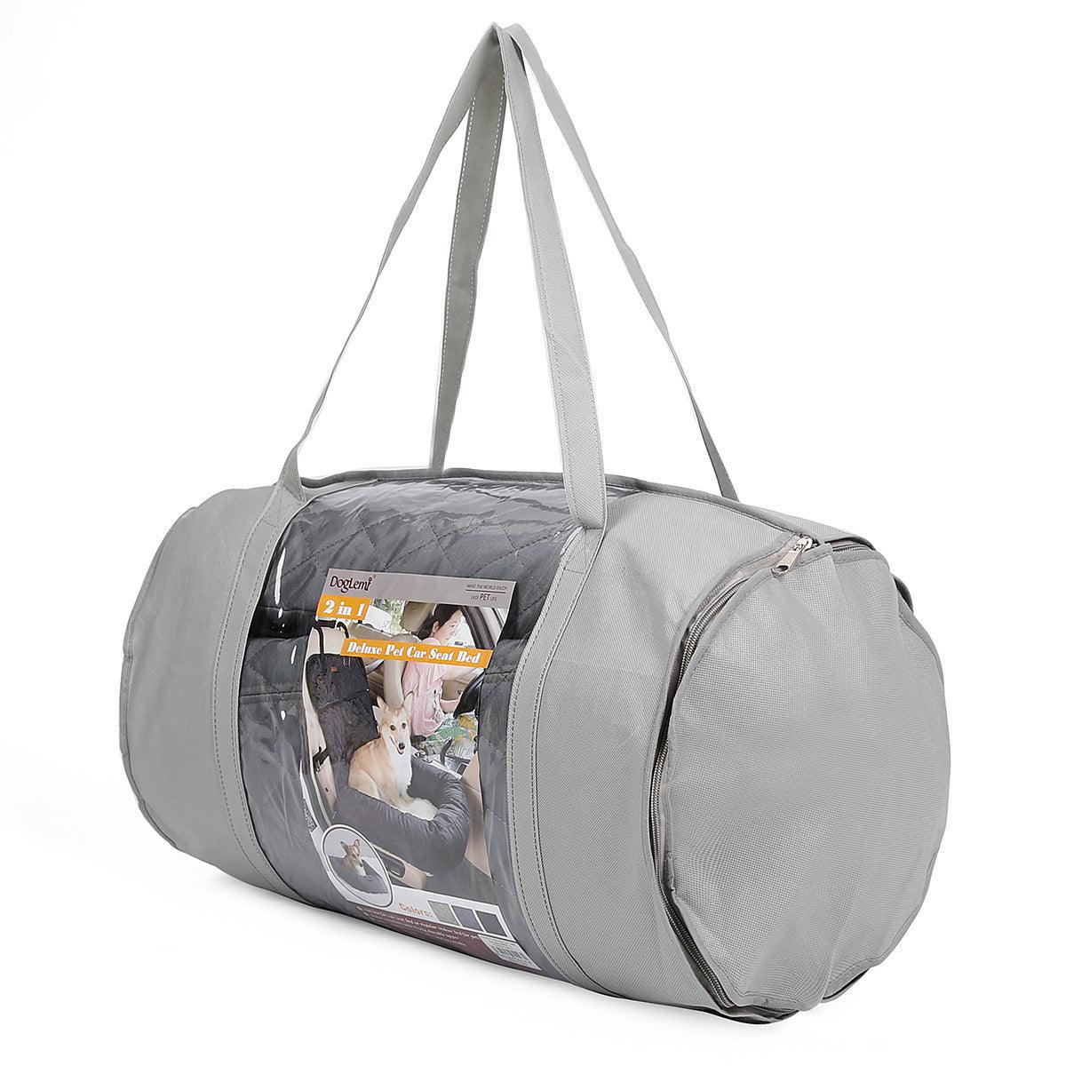 Sac de transport 2 en 1 pour chien, coussin de siège de voiture pliable, épais et polyvalent, matelas de voiture pour chien, fournitures pour animaux de compagnie