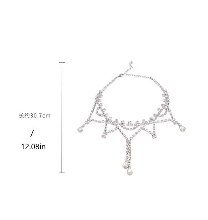 Collier en diamants d'eau, design haut de gamme, 2025