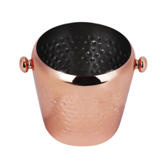 Seau à glace en acier inoxydable 1 L, récipient à glaçons pour bar, maison, hôtel (or rose)