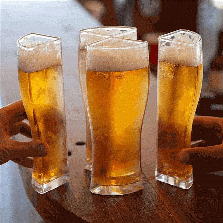 Super Schooner Beer Glasses Mug Cup Separable 4 Part Large Capacity Thick Beer Mug Glass Transparent for Club Bar Party - Grivelo