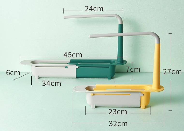 Étagère multifonctionnelle pour évier de cuisine, porte-chiffons