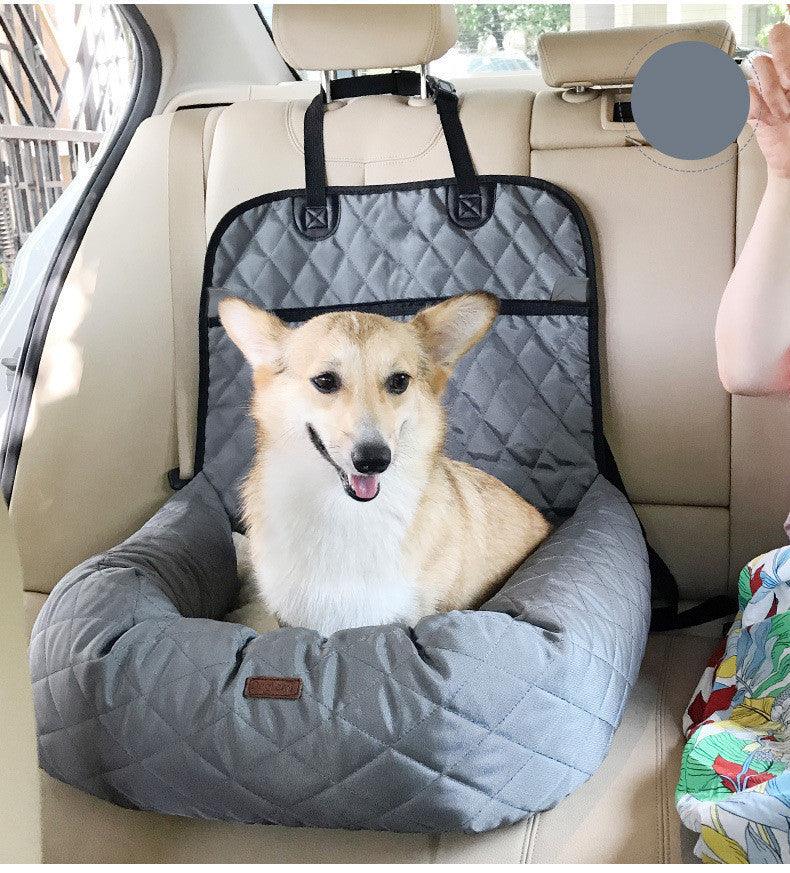 Sac de transport 2 en 1 pour chien, coussin de siège de voiture pliable, épais et polyvalent, matelas de voiture pour chien, fournitures pour animaux de compagnie