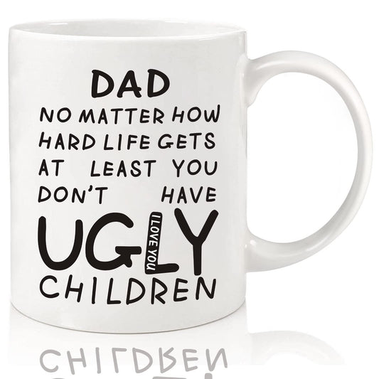 Fathers Day Dad Gifts from Daughter Son Wife,11oz Funny Coffee Mug for Dad,Unique Fathers Day Present Idea for Daddy Husband Men Him,Heartwarming Retirement Anniversary Birthday Gifts for Papa Stepdad