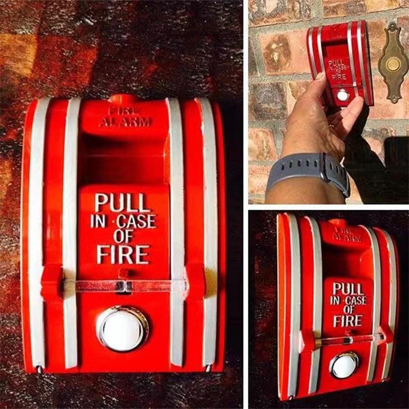 Red Retro Smart Doorbell Metal Waterproof Button Switch - Grivelo