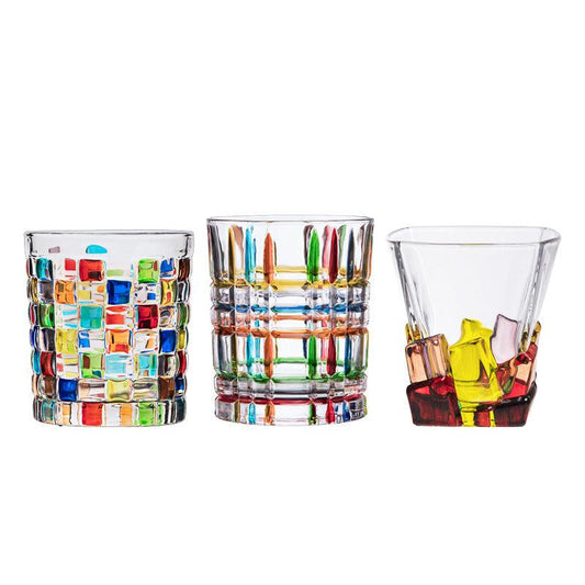 Verre à vin étranger créatif peint pour bar à eau
