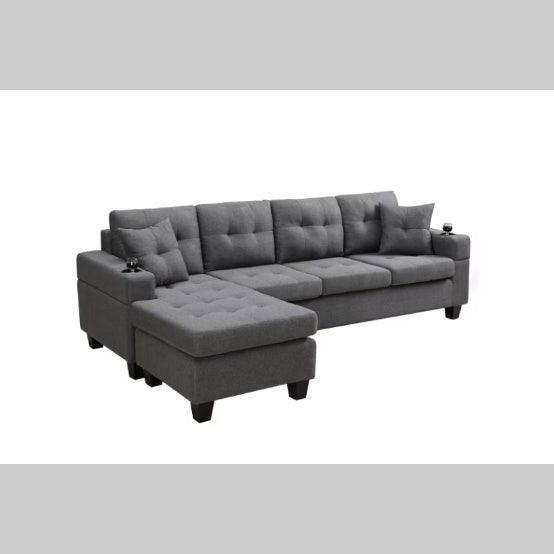 Canapé sectionnel en tissu