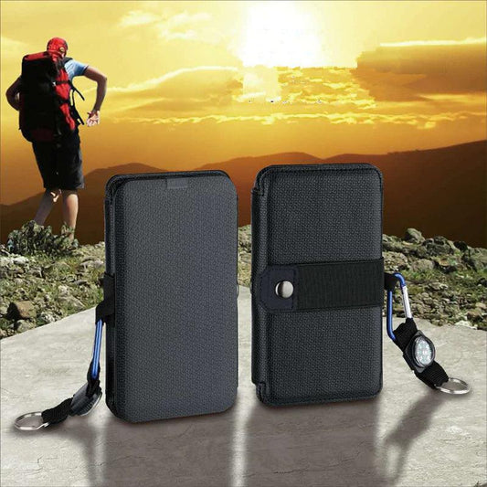 Chargeur solaire pliable d'extérieur, portable, 5 V, 2,1 A, sortie USB, pour appareils de camping, randonnée, sac à dos, voyage, alimentation pour smartphones