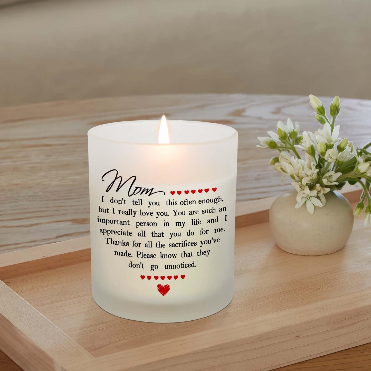 TEEZWONDER Cadeaux Fête des Mères pour Maman de Fille Fils - Bougie Parfumée Enfant Préféré Vanille Lavande 10oz - Cadeau Fête des Mères Fête des Pères pour Maman Papa Grand-mère Grand-père, Cadeau d'Anniversaire pour Femmes Hommes