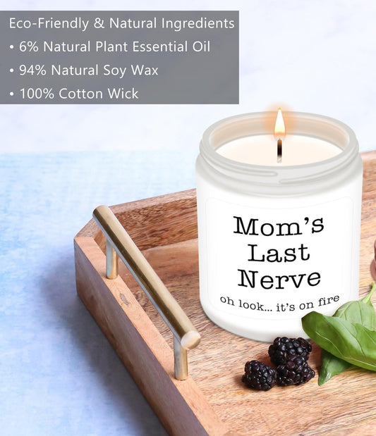 Cadeaux Homsolver pour maman de la part de sa fille et de son fils, meilleurs cadeaux pour maman, maman drôle, anniversaire, Thanksgiving pour maman, belle-mère, mère adoptive, le dernier nerf de maman