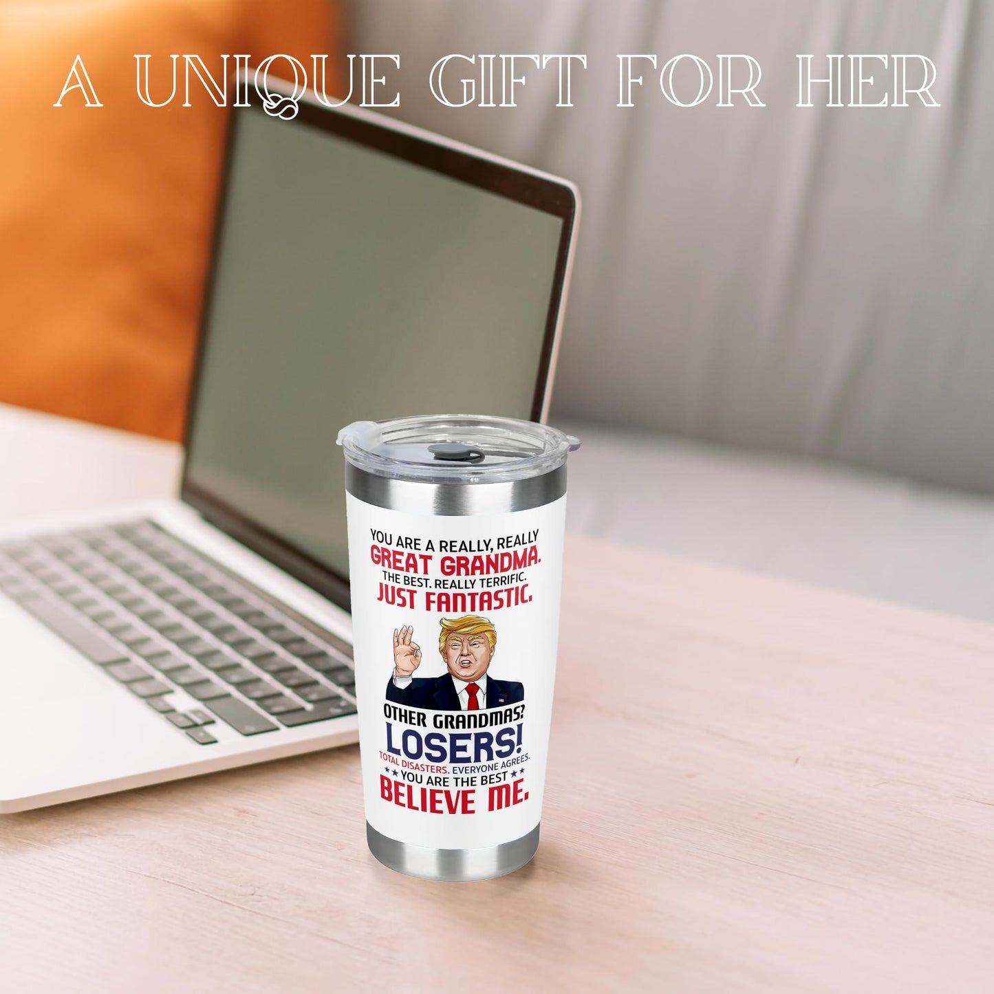 UMACVN Gifts for Mom from Daughter Son - Mothers Day Gifts for Mom Wife - Birthday, Christmas Gift Ideas for Moms - Gift for Mama, Moms, Mother from Kids - 20 Oz Stainless Steel White Tumbler