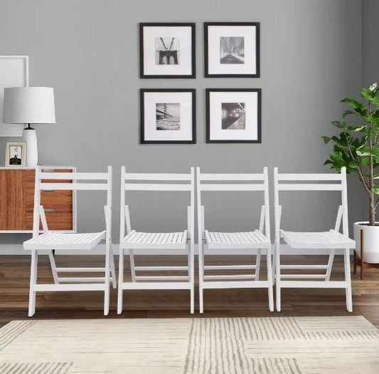 Chaises pliantes en bois à lattes pour événements spéciaux