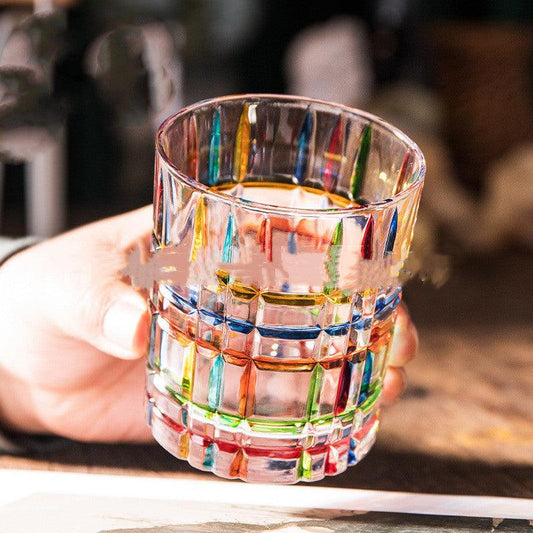 Verre à vin étranger créatif peint pour bar à eau