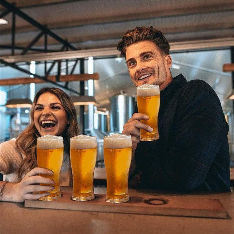 Super Schooner Beer Glasses Mug Cup Separable 4 Part Large Capacity Thick Beer Mug Glass Transparent for Club Bar Party - Grivelo