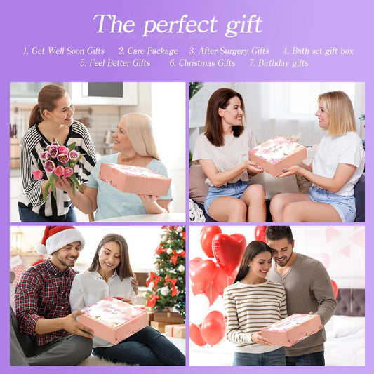 Cadeaux d'anniversaire pour femme, maman, amie, sœur, panier-cadeau spa relaxant unique, coffret de soins avec couverture de luxe, cadeaux de fête des mères pour maman, amie, sœur, épouse