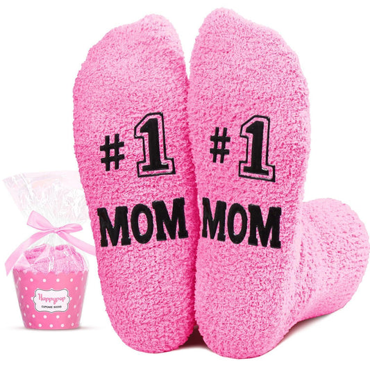Cadeaux de fête des mères HAPPYPOP pour maman - Cadeaux maman pour femmes, cadeaux d'anniversaire maman, cadeaux pour maman de filles et fils, chaussettes cadeaux maman maman