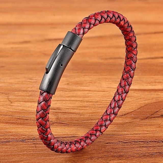 Bracelets pour hommes et femmes en acier inoxydable noir, bijoux cadeaux 