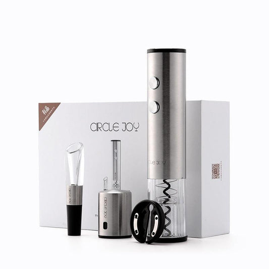 Ensemble d'ouvre-bouteilles automatiques électriques en acier inoxydable