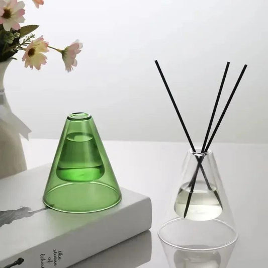 Flacon diffuseur de parfum 130/200 ml, vase diffuseur de style simple, flacon en verre, flacon d'aromathérapie pour huiles essentielles de style européen