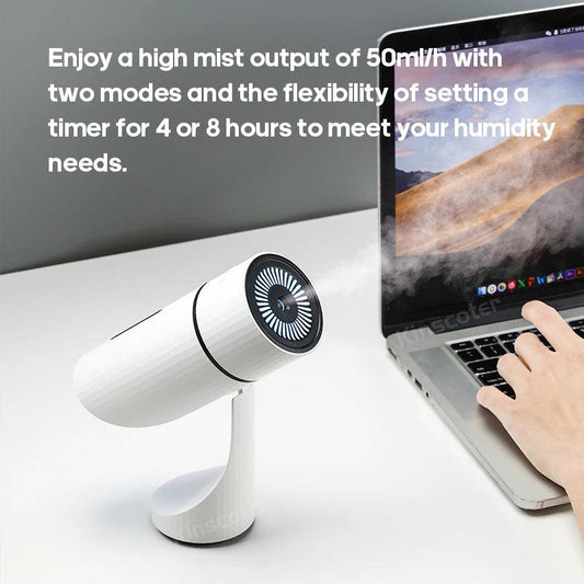 Humidificateur d'air sans fil 260 ml, diffuseur d'aromathérapie USB, batterie rechargeable 1000 mAh, brumisateur ultrasonique silencieux