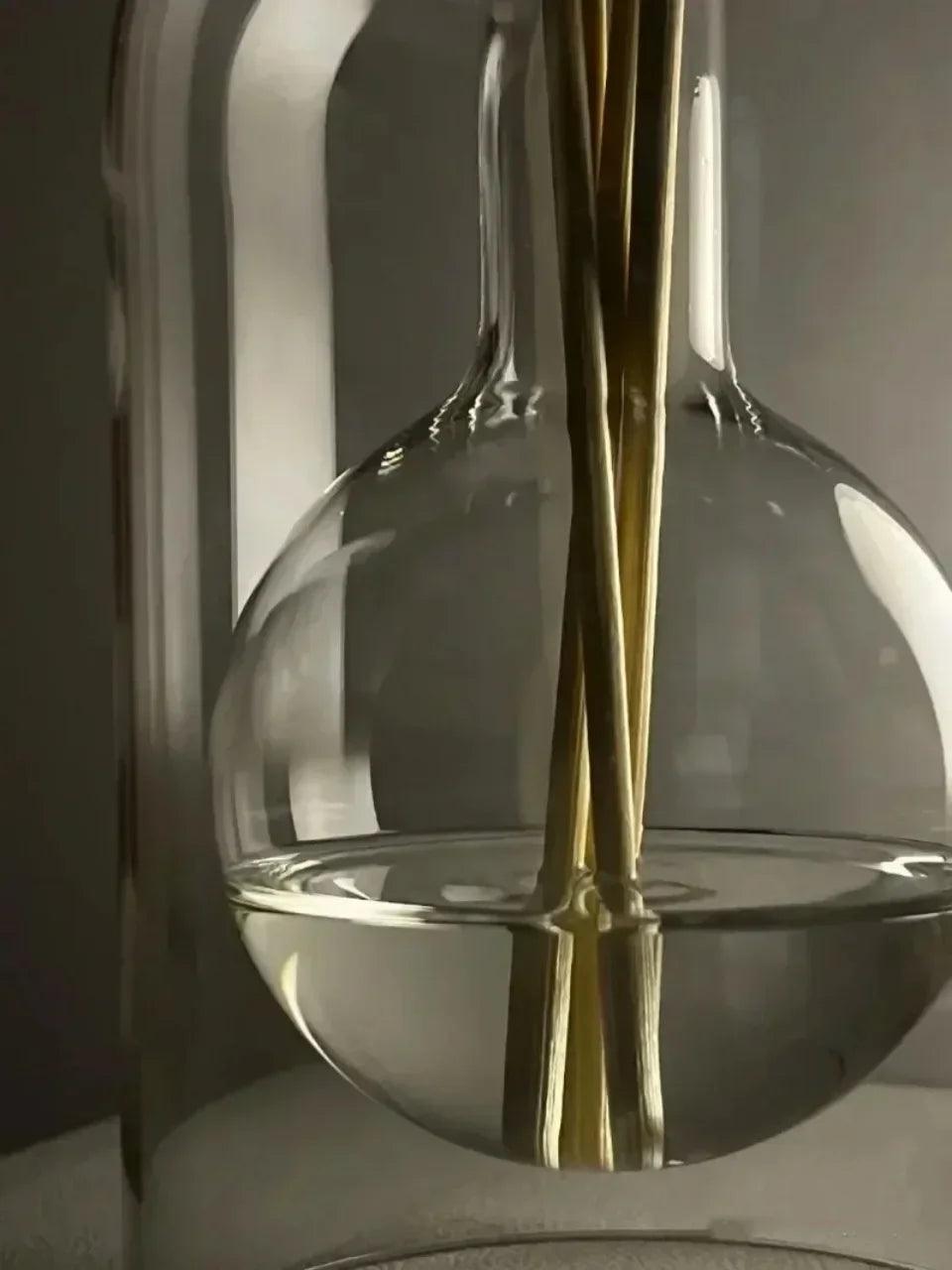 Flacon diffuseur de parfum 130/200 ml, vase diffuseur de style simple, flacon en verre, flacon d'aromathérapie pour huiles essentielles de style européen