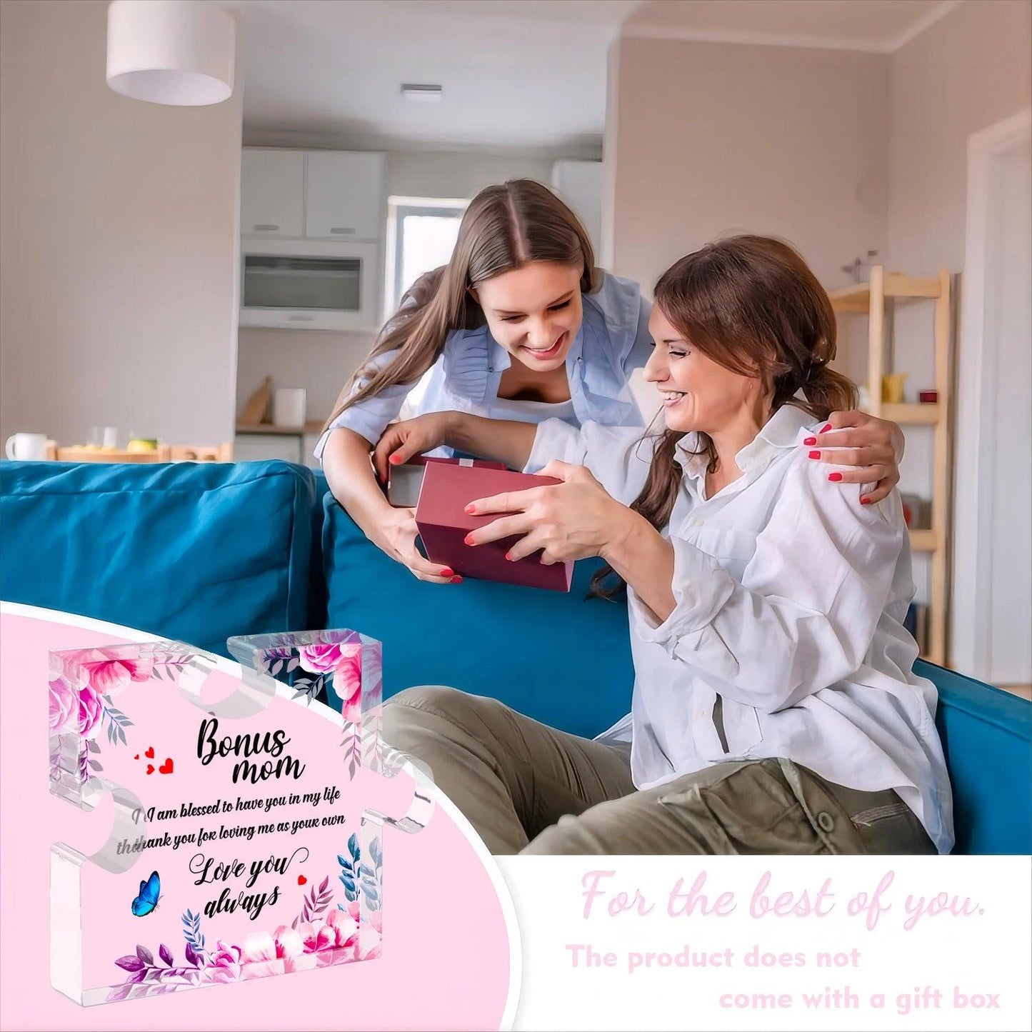 Cadeaux bonus pour la fête des mères de la part de sa fille et de son fils, cadeaux pour sa belle-mère de la part de sa belle-fille, cadeaux d'anniversaire pour la fête des mères