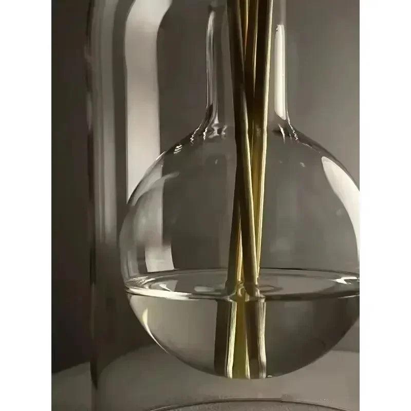 Flacon diffuseur de parfum 130/200 ml, vase diffuseur de style simple, flacon en verre, flacon d'aromathérapie pour huiles essentielles de style européen