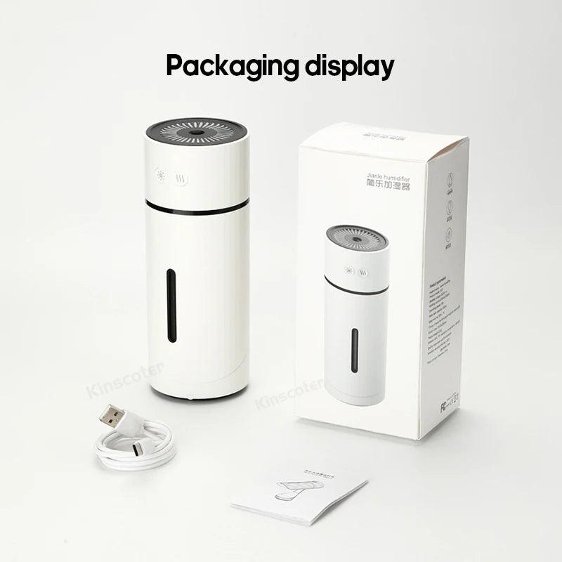 Humidificateur d'air sans fil 260 ml, diffuseur d'aromathérapie USB, batterie rechargeable 1000 mAh, brumisateur ultrasonique silencieux