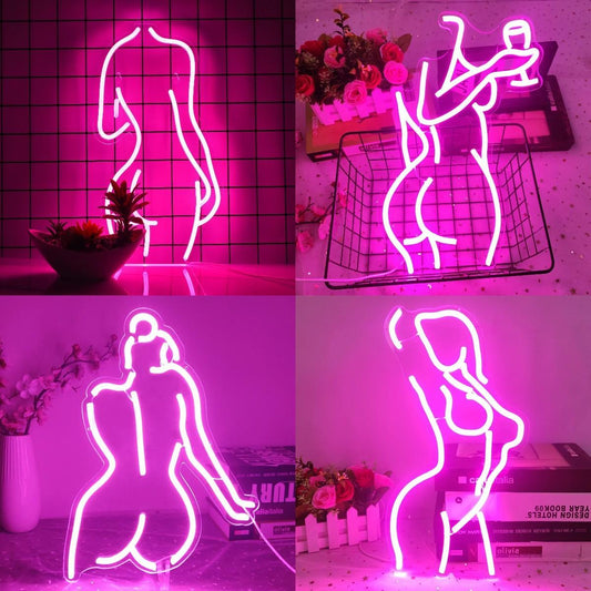 Barre lumineuse LED néon décorative en acrylique brillant