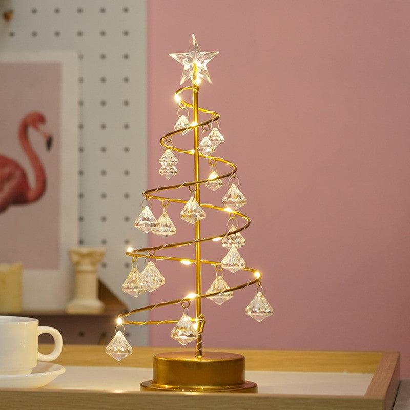 Guirlande lumineuse LED en cristal pour sapin de Noël, décoration d'intérieur, pour chambre à coucher