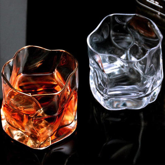 Verre à vin irrégulier de style européen créatif, pour bar, bière, whisky, maison, fête, jus, boisson