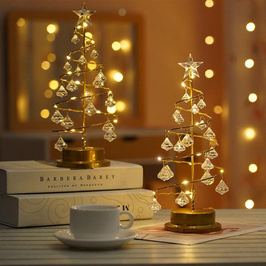 Guirlande lumineuse LED en cristal pour sapin de Noël, décoration d'intérieur, pour chambre à coucher