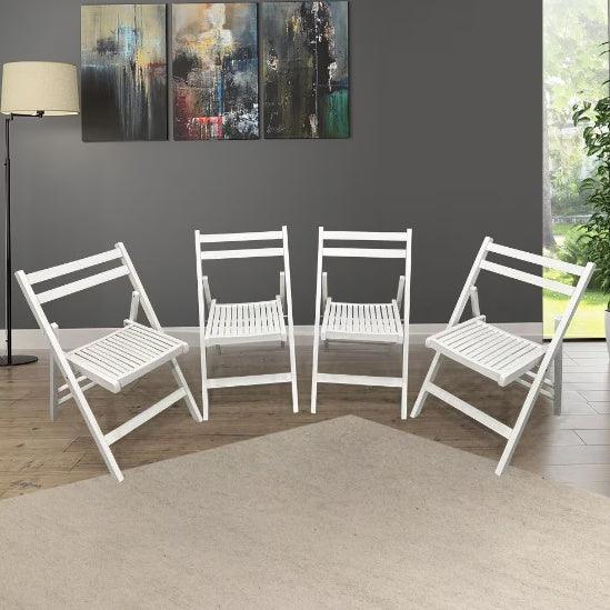 Chaises pliantes en bois à lattes pour événements spéciaux