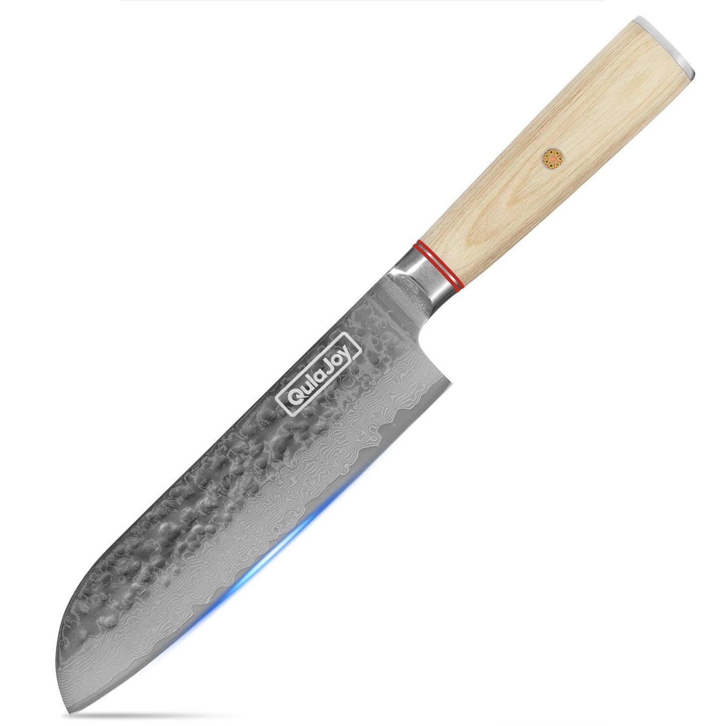 Couteau Nakiri Qulajoy 6,9 pouces, couteau à légumes professionnel, couteaux de cuisine japonais, couteau de chef Damas 67 couches, couteau de cuisine pour la maison et l'extérieur avec manche en bois ergonomique