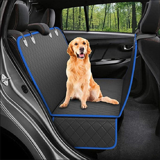 Housse de siège auto pour chien, hamac de transport en maille pour animaux de compagnie, protection de sécurité, tapis de siège arrière de voiture avec fermeture éclair et poche pour voyage