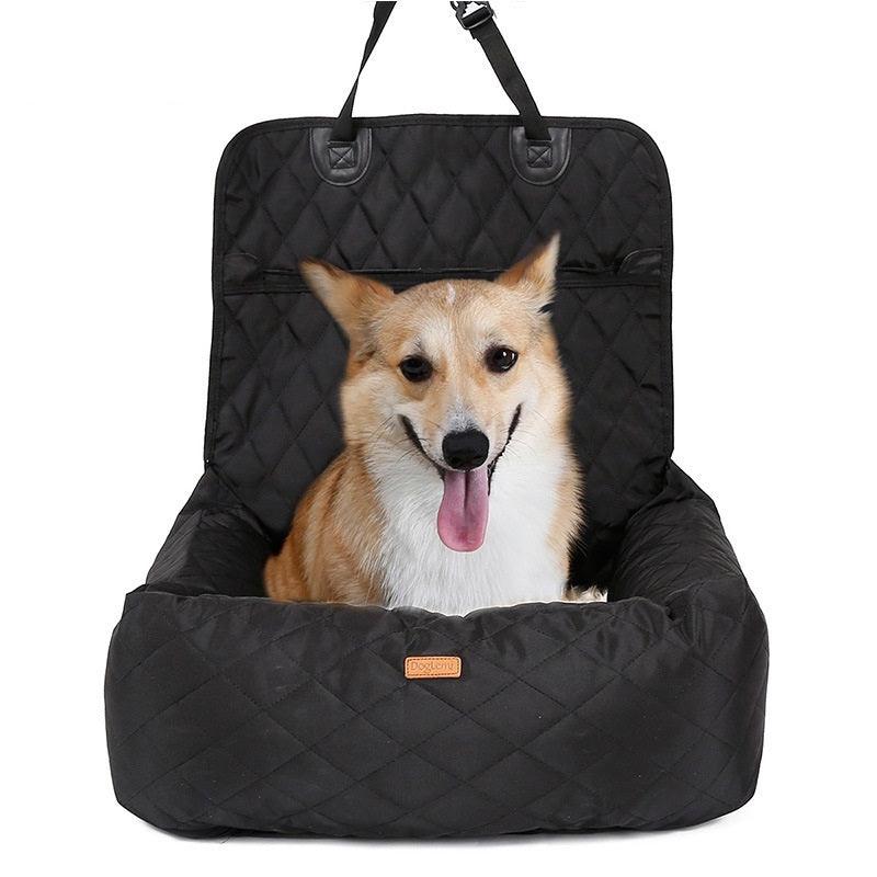 Sac de transport 2 en 1 pour chien, coussin de siège de voiture pliable, épais et polyvalent, matelas de voiture pour chien, fournitures pour animaux de compagnie